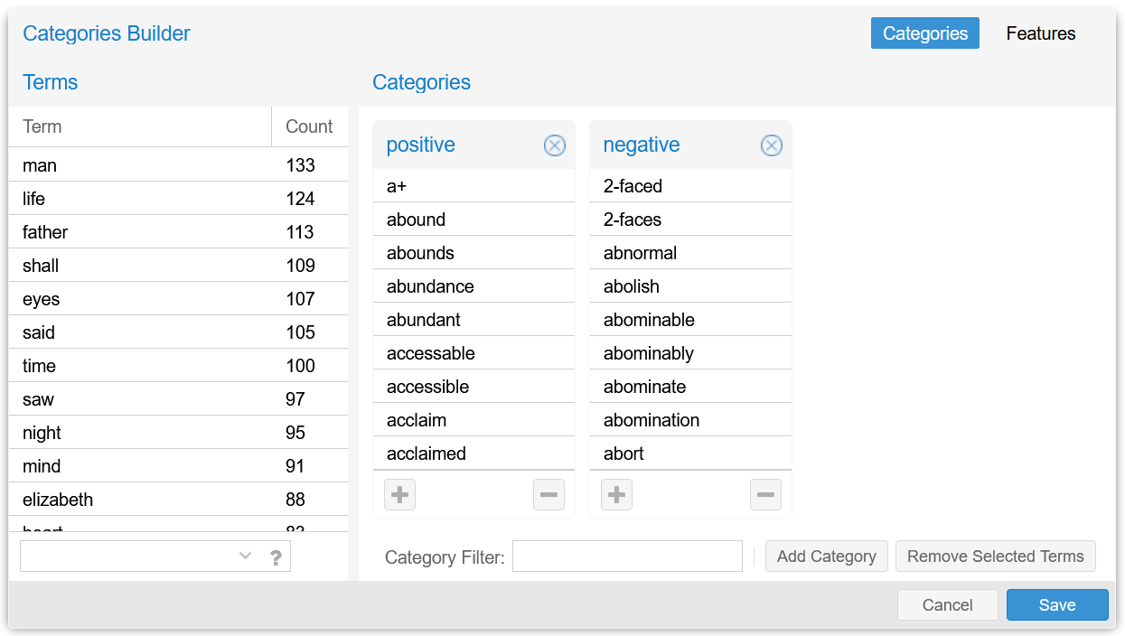 Categories